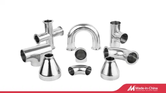 Round Stainless Steel 201 304 Pip Clamp Fitting Pipe Tube Holder with Red Gasket